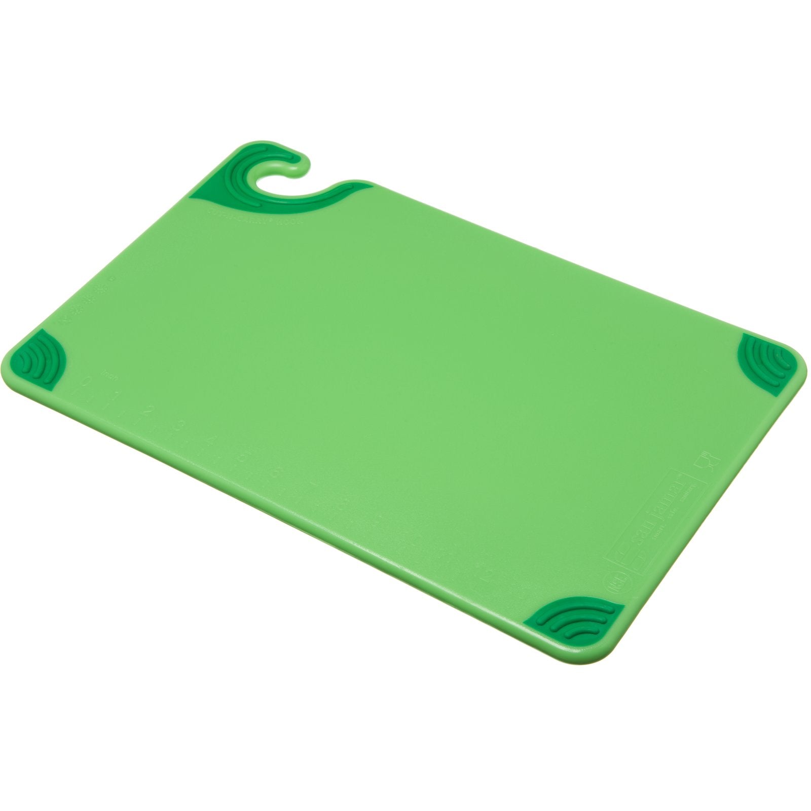 San Jamar CBG121812GN Saf-T-Grip 12 x 18 Green Cutting Board